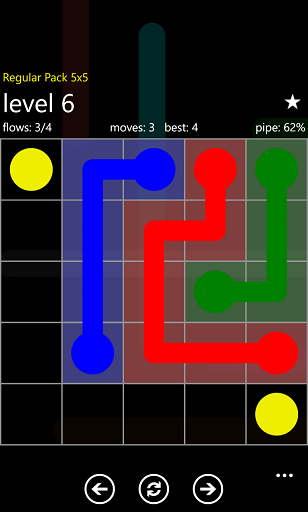 Flow Free game screenshot from Windows Phone 8 Nokia Lumia 920