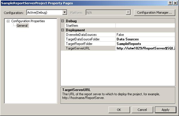 sql server reporting services report project