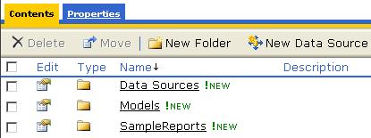 reporting services deploy reports folder