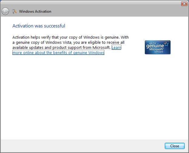 Windows Vista Activater