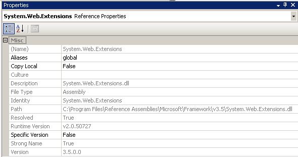System.Web.Extensions.dll reference
