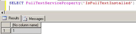 IsFullTextInstalled