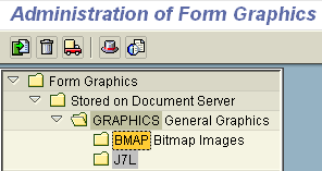 upload bitmap images bmap to sap document server