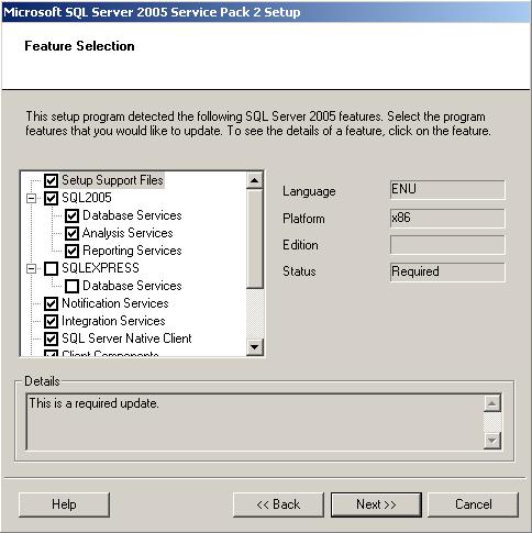 microsoft sql server 2005 service pack 2 download