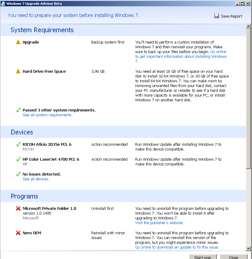 Vista X64 Upgrade Adviser