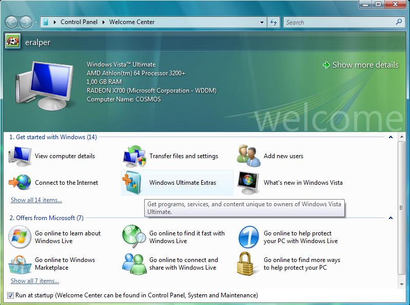 Ultimate Extras For Windows Vista