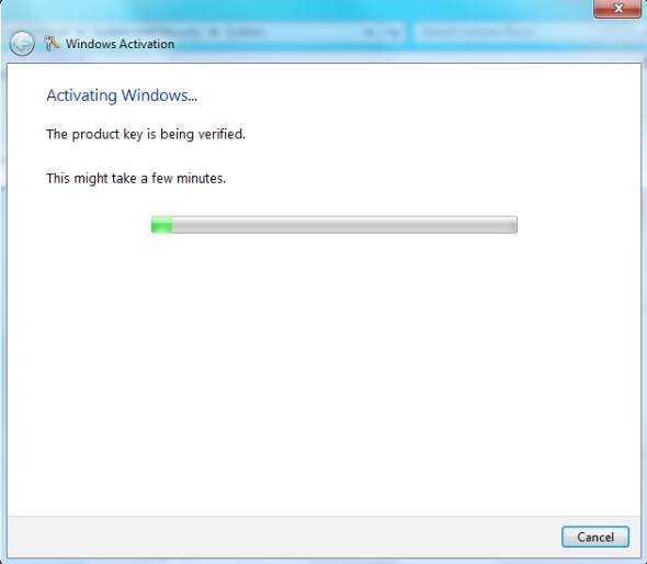 Windows7 activation