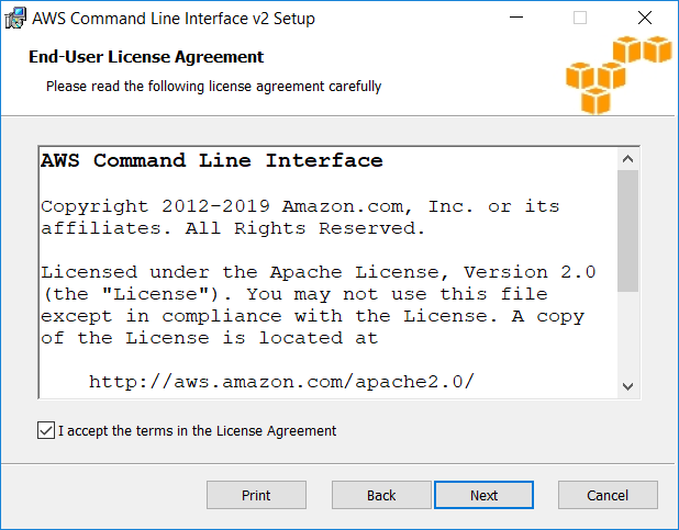 AWS CLI Licence Agreement