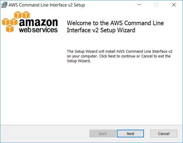 AWS Command Line Interface v2 Setup Wizard