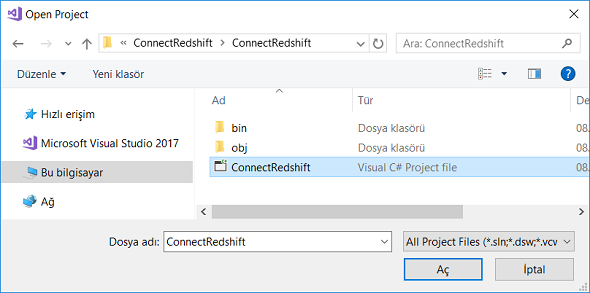 C# project to create AWS Lambda function in Visual Studio 2017