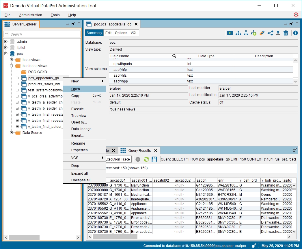 Denodo Virtual DataPort Administration tool 