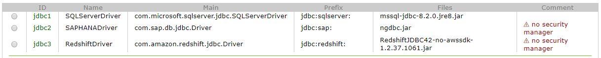Redshift JDBC driver successfully uploaded to Exasol cluster