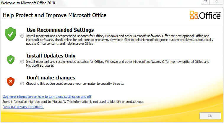 install updates for Office 2010