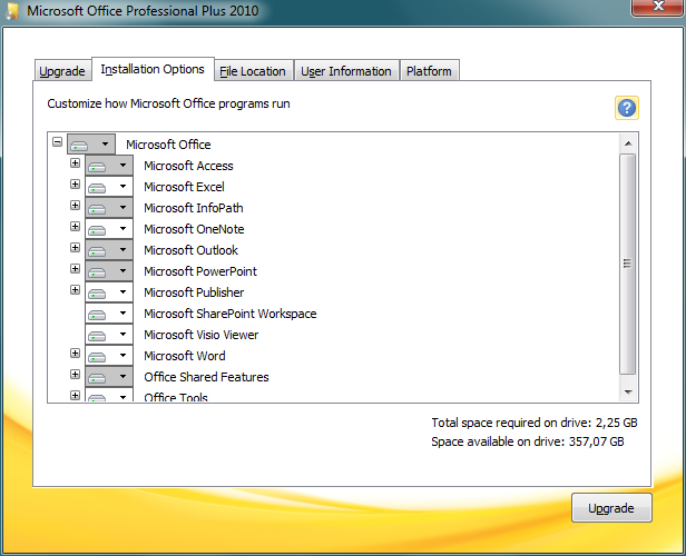 comment installer microsoft office 2010