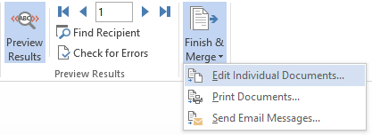 finish label design and merge with Excel data