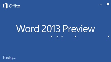 Microsoft Word 2013 download Preview edition
