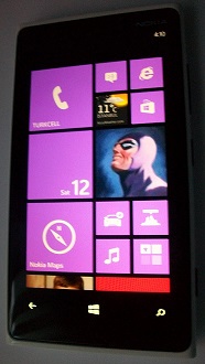 Nokia Lumia Windows Phone 8 in violet color