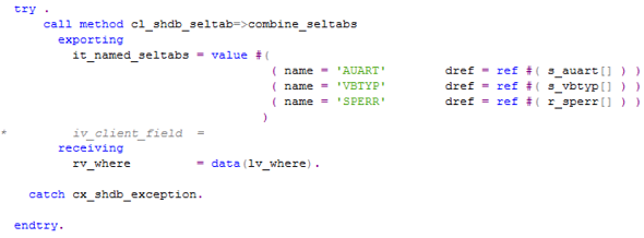 call class method with exception handling in ABAP