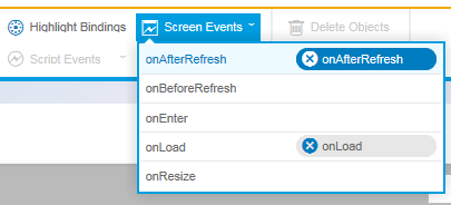 javascript assigned to onAfterRefresh SAP Screen Personas layout