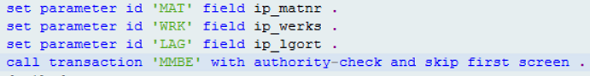 Call Transaction with Authority Check in ABAP Code ATC check