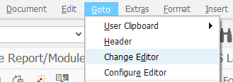 change ABAP text editor for program documentation
