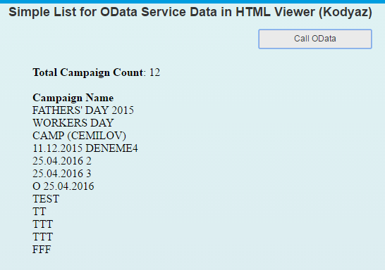 consume OData service in SAP Screen Personas script code