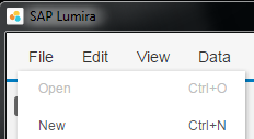 create new dataset for SAP Lumira report