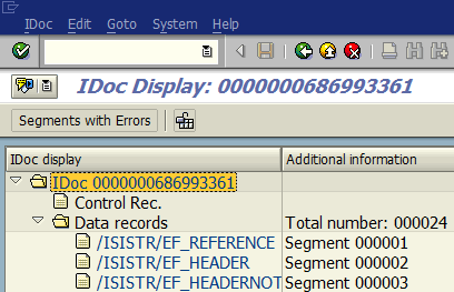 display IDoc using WE02 for export to Excel