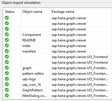 delivery unit import simulation for Graph Viewer component
