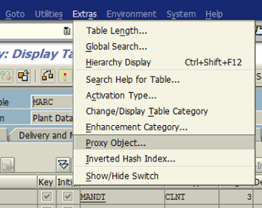 proxy object for MARC database table