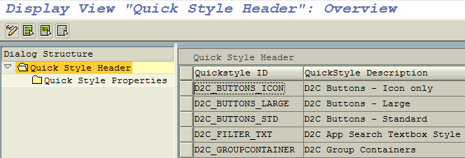 maintain Quick Styles for SAP Screen Personas flavors