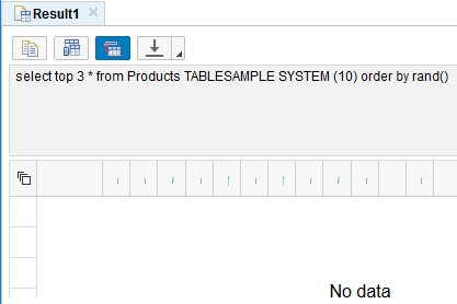 TableSample System has a larger variance in sampling size