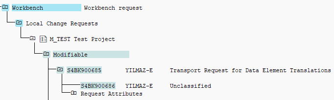 SAP workbench transport request for text translation transfer