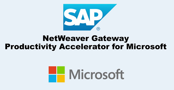 SAP NetWeaver Gateway productivity accelerator for Microsoft
