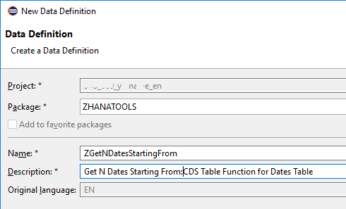 SAP HANA CDS table function definition
