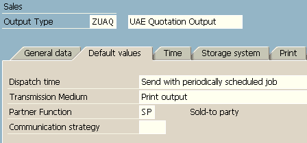 define SAP output type details