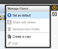 Manage Flavor menu for SAP Personas users