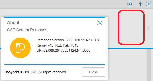 missing Scripting icon on SAP Screen Personas