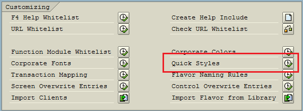 customize SAP Screen Personas Quick Styles