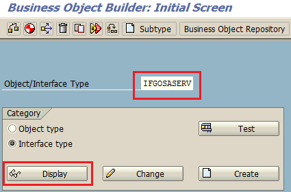 SWO1 tcode SAP Business Object Builder