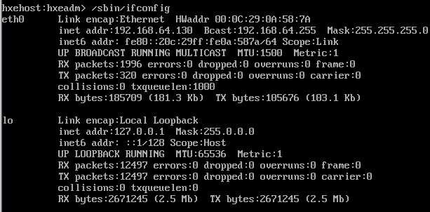 SAP HANA Express Edition virtual machine IP address