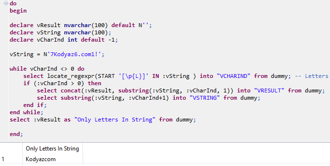 SQLScript Locate_SQLExpr function for letters in a string
