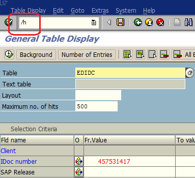 SE16N in debugging mode to update table data in ABAP