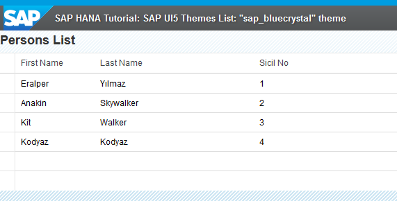 SAP UI5 theme sap_bluecrystal