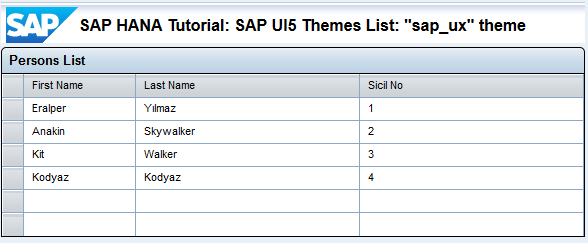 SAP UI5 theme sap_ux