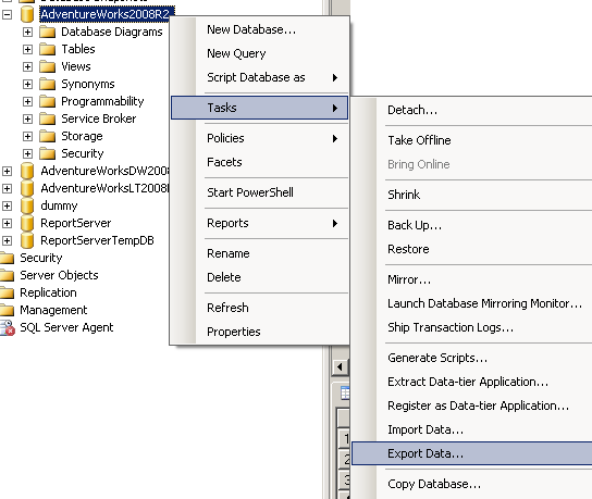 export-data-from-sql-server-to-excel