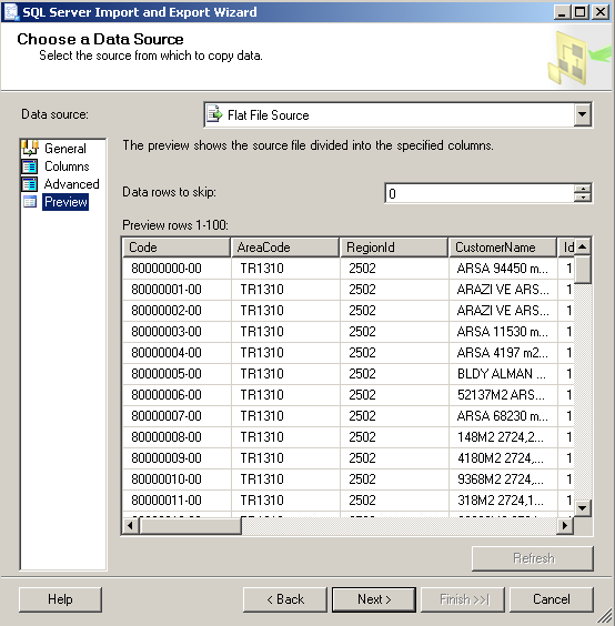 sql-server-2008-r2-import-and-export-wizard-preview-tab