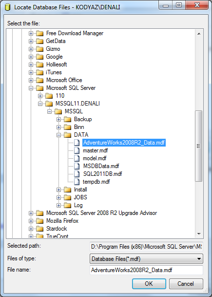 attach-database-sqlserver2011-locate-database-files attach-database-sqlserver2011-locate-database-files
