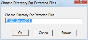 SQL Server 2012 setup choose directory for extracted files SQL Server 2012 setup choose directory for extracted files