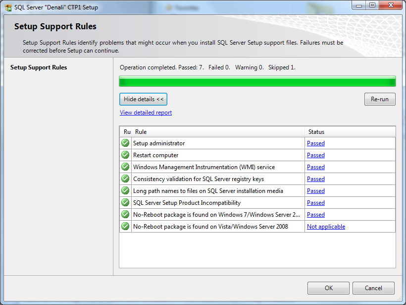 SQL Server setup Denali CTP1 SQL Server setup Denali CTP1